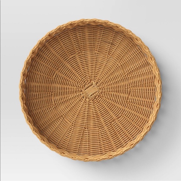 Round Multiweave Rattan Tray - Threshold - Picture 3 of 3